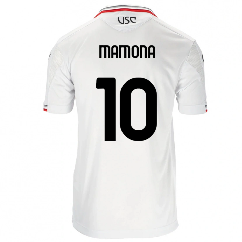 Danxen Niño Camiseta Blue Mamona #10 Blanco Rojo 2ª Equipación 2025/26 La Camisa
