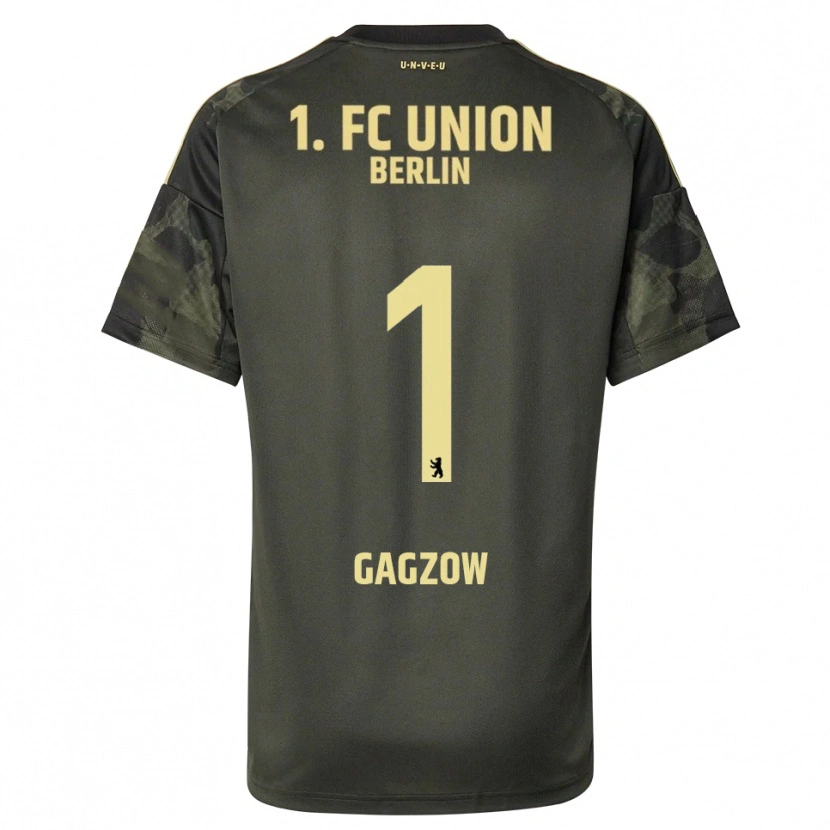 Danxen Niño Camiseta Fritz Gagzow #1 Verde Oscuro Negro 2ª Equipación 2025/26 La Camisa