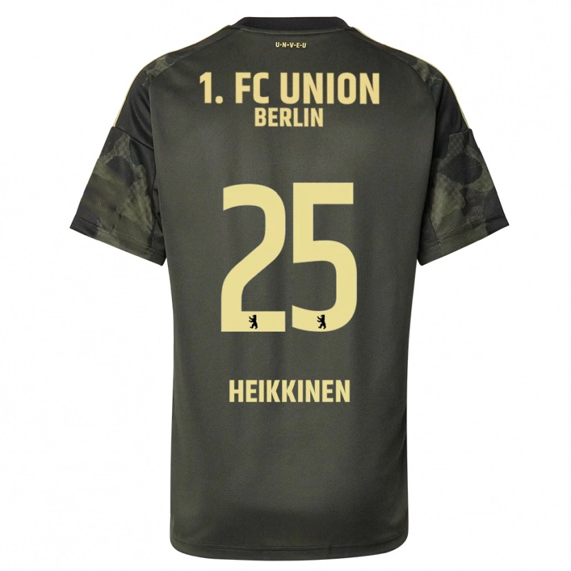 Danxen Niño Camiseta Ida Heikkinen #25 Verde Oscuro Negro 2ª Equipación 2025/26 La Camisa