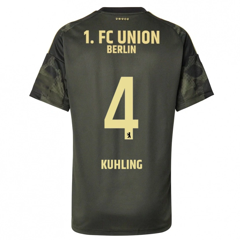 Danxen Niño Camiseta Ole Kühling #4 Verde Oscuro Negro 2ª Equipación 2025/26 La Camisa