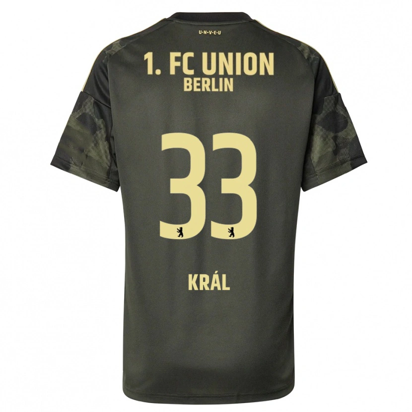 Danxen Niño Camiseta Alex Král #33 Verde Oscuro Negro 2ª Equipación 2025/26 La Camisa