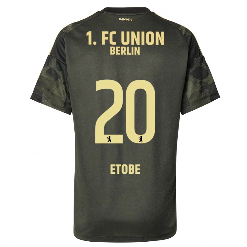 Danxen Niño Camiseta Michael Etobe #20 Verde Oscuro Negro 2ª Equipación 2025/26 La Camisa