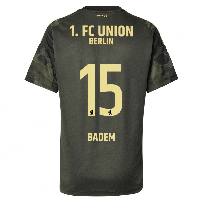 Danxen Niño Camiseta Mert Badem #15 Verde Oscuro Negro 2ª Equipación 2025/26 La Camisa