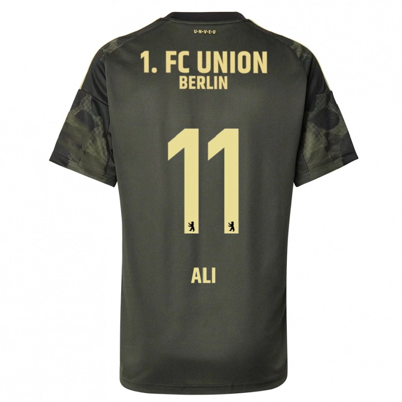 Danxen Niño Camiseta Suheib-Elias Ali #11 Verde Oscuro Negro 2ª Equipación 2025/26 La Camisa
