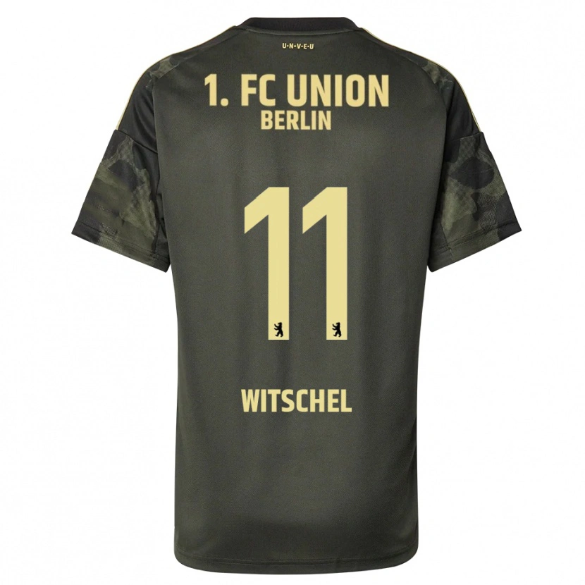 Danxen Niño Camiseta Maxim Witschel #11 Verde Oscuro Negro 2ª Equipación 2025/26 La Camisa
