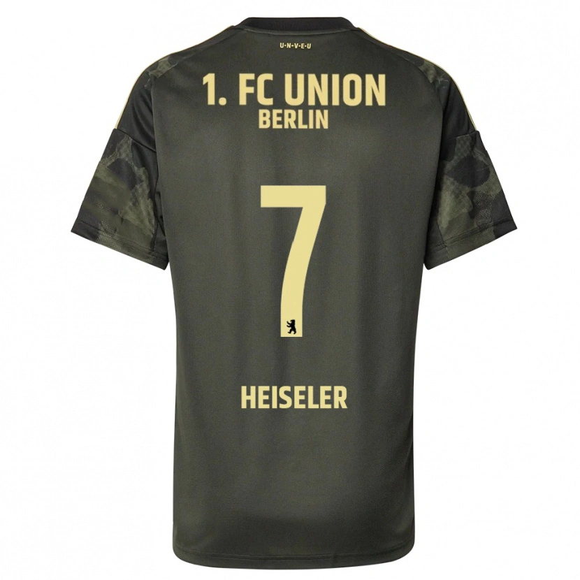Danxen Niño Camiseta Lisa Heiseler #7 Verde Oscuro Negro 2ª Equipación 2025/26 La Camisa