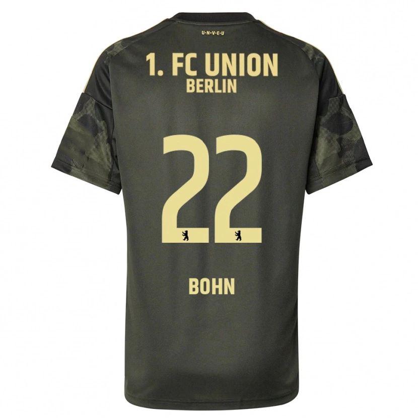 Danxen Niño Camiseta Oskar Bohn #22 Verde Oscuro Negro 2ª Equipación 2025/26 La Camisa