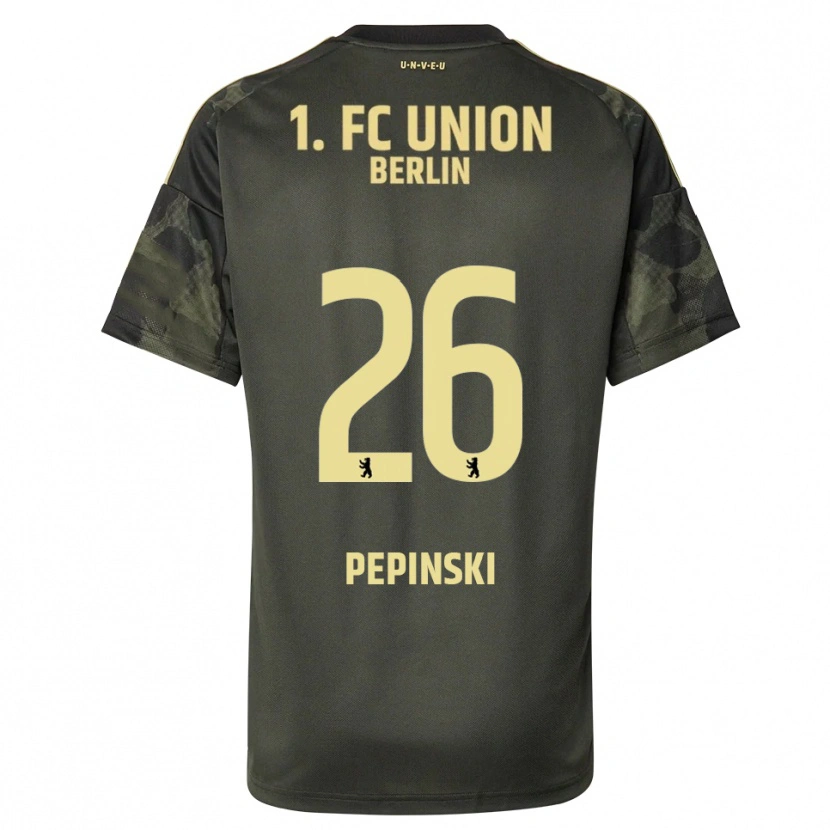 Danxen Niño Camiseta Louis Pepinski #26 Verde Oscuro Negro 2ª Equipación 2025/26 La Camisa