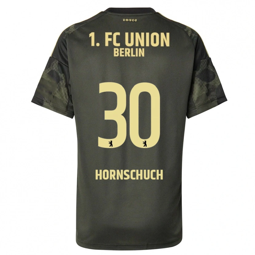 Danxen Niño Camiseta Sarah Hornschuch #30 Verde Oscuro Negro 2ª Equipación 2025/26 La Camisa