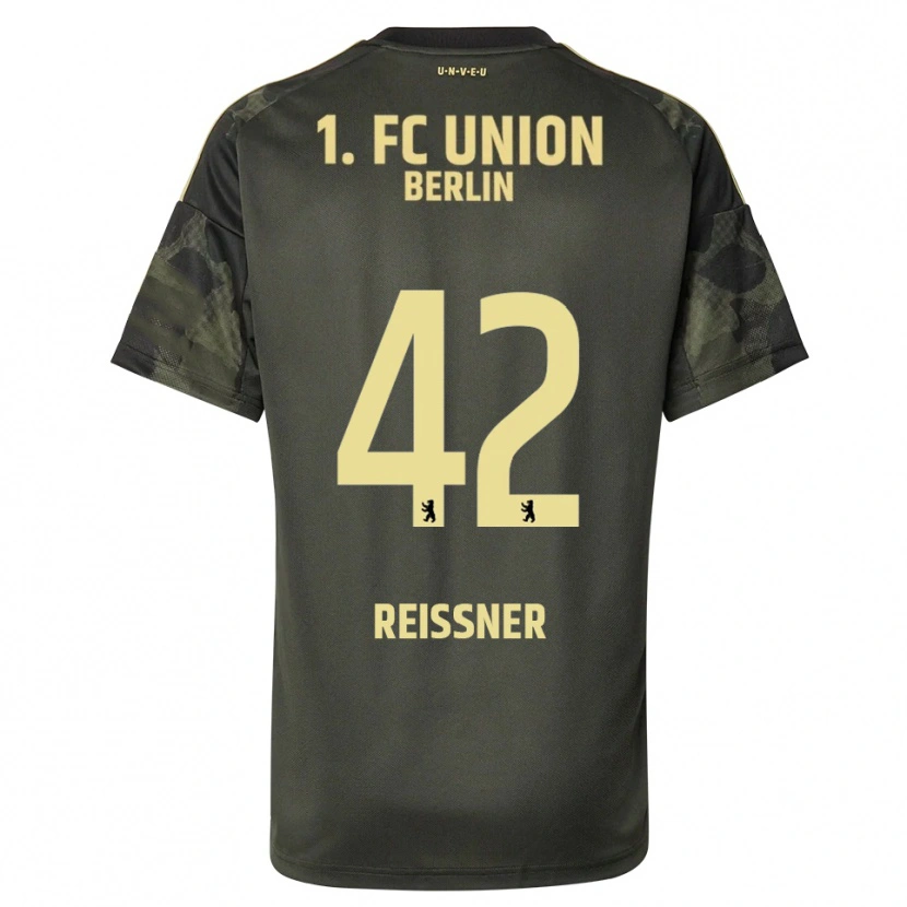 Danxen Niño Camiseta Naika Reissner #42 Verde Oscuro Negro 2ª Equipación 2025/26 La Camisa
