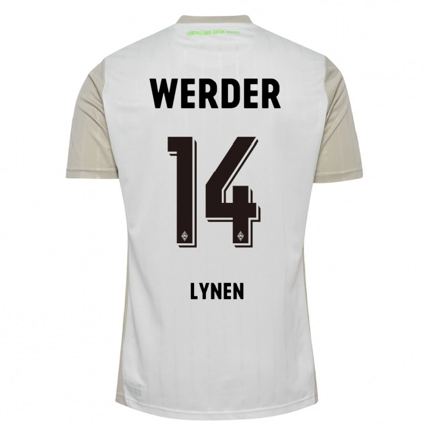 Danxen Niño Camiseta Senne Lynen #14 Blanco Negro 2ª Equipación 2025/26 La Camisa
