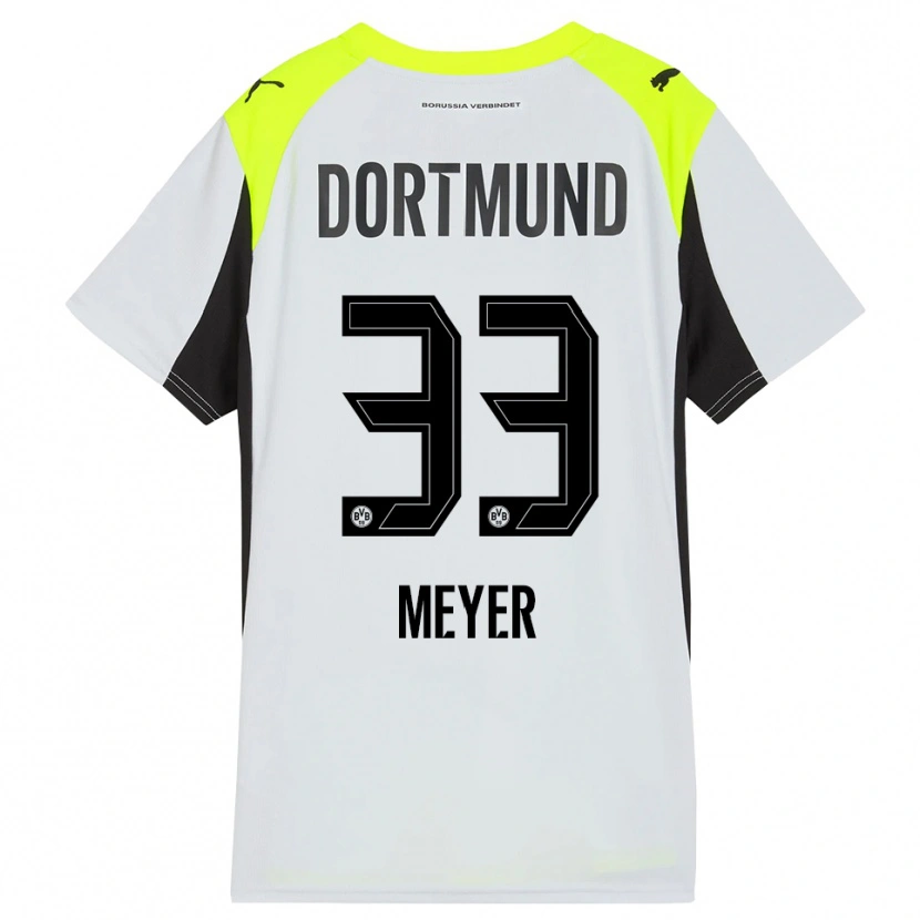 Danxen Niño Camiseta Alexander Meyer #33 Amarillo Fluorescente 2ª Equipación 2025/26 La Camisa