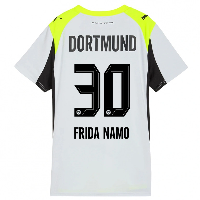 Danxen Niño Camiseta Ronning Frida Namo #30 Amarillo Fluorescente 2ª Equipación 2025/26 La Camisa