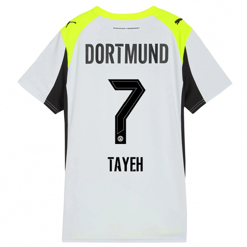 Danxen Niño Camiseta Marah Tayeh #7 Amarillo Fluorescente 2ª Equipación 2025/26 La Camisa