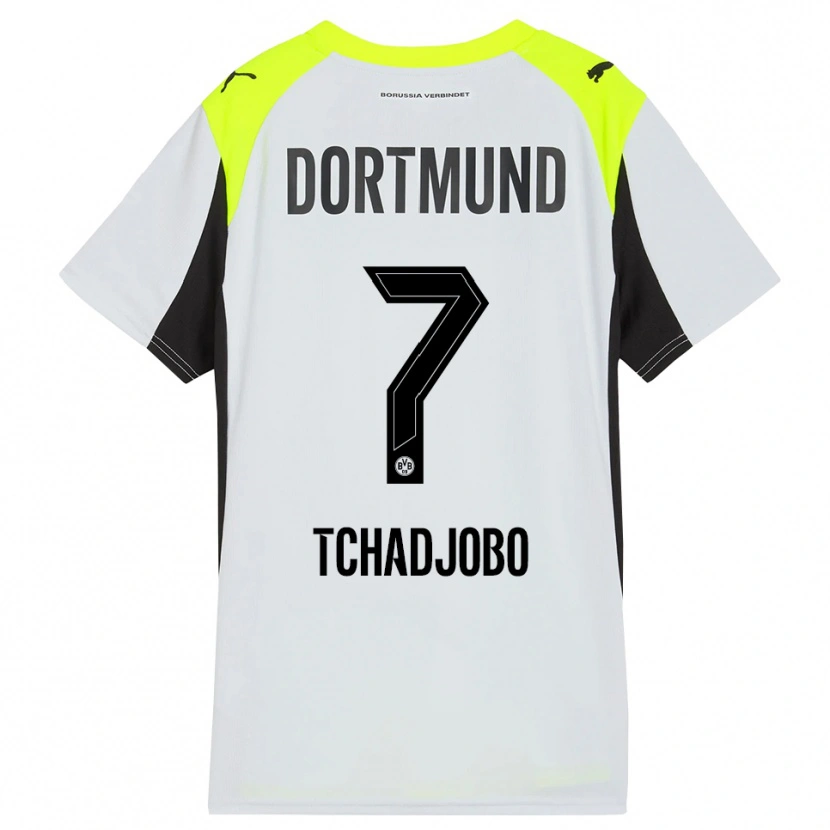 Danxen Niño Camiseta Dia Tchadjobo #7 Amarillo Fluorescente 2ª Equipación 2025/26 La Camisa