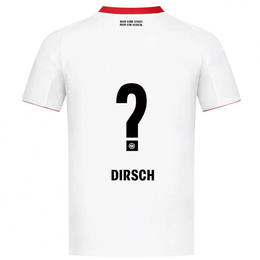 Danxen Niño Camiseta Moritz Dirsch #0 Blanco Rojo 2ª Equipación 2025/26 La Camisa