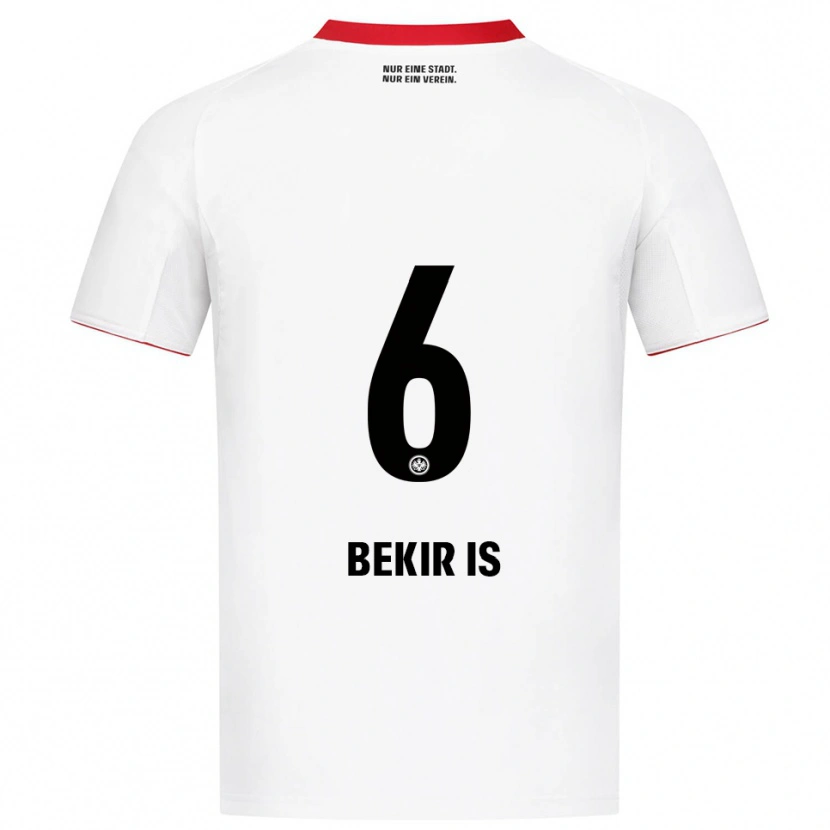 Danxen Niño Camiseta Eba Bekir Is #6 Blanco Rojo 2ª Equipación 2025/26 La Camisa
