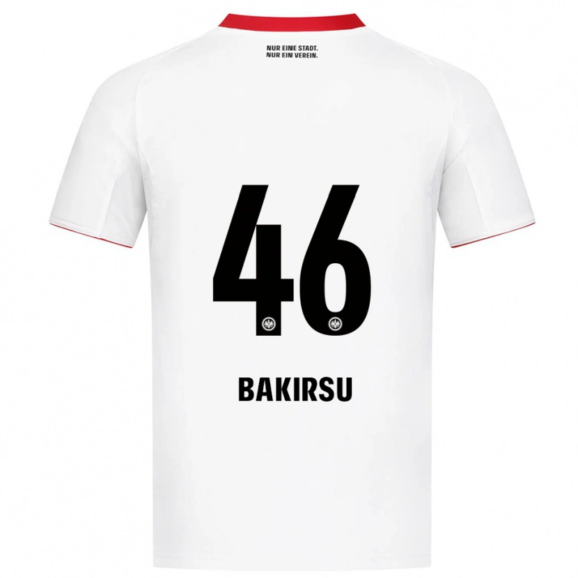 Danxen Niño Camiseta Hüseyin Bakirsu #46 Blanco Rojo 2ª Equipación 2025/26 La Camisa