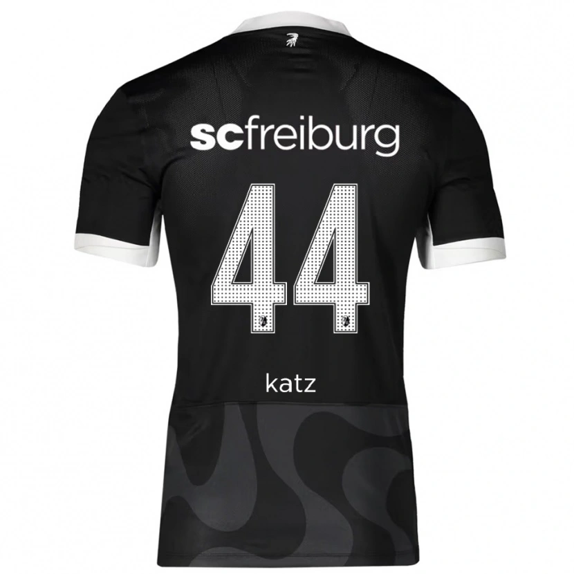 Danxen Niño Camiseta Kilian Katz #44 Negro Blanco 2ª Equipación 2025/26 La Camisa