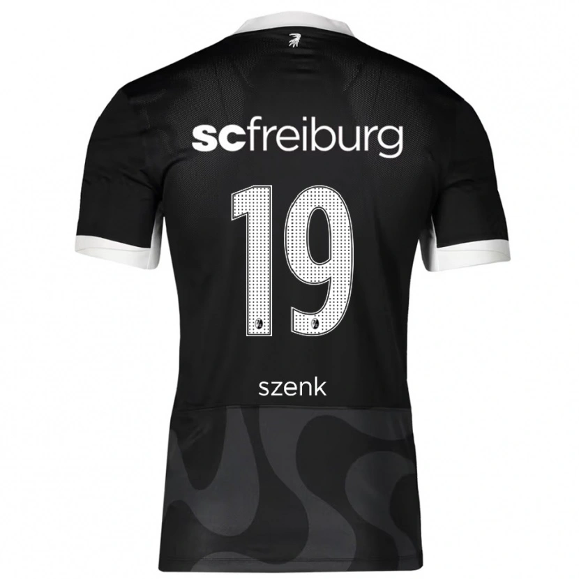 Danxen Niño Camiseta Nia Szenk #19 Negro Blanco 2ª Equipación 2025/26 La Camisa