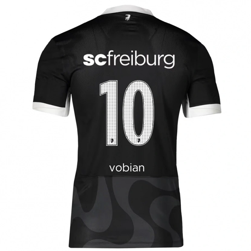 Danxen Niño Camiseta Selina Vobian #10 Negro Blanco 2ª Equipación 2025/26 La Camisa