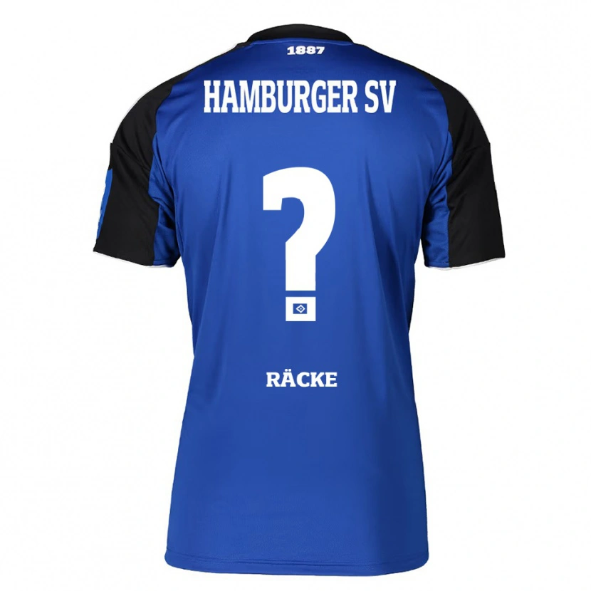 Danxen Niño Camiseta Nina Räcke #0 Azul Negro 2ª Equipación 2025/26 La Camisa