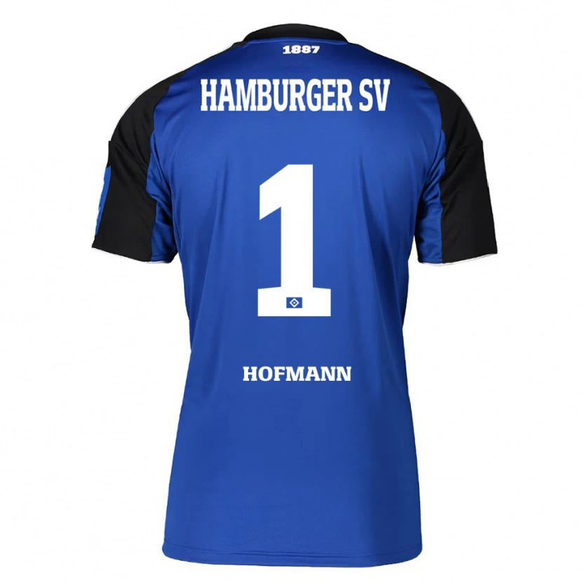 Danxen Niño Camiseta Tobias Hofmann #1 Azul Negro 2ª Equipación 2025/26 La Camisa