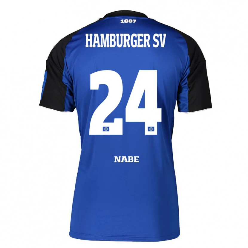 Danxen Niño Camiseta Jamal Nabe #24 Azul Negro 2ª Equipación 2025/26 La Camisa