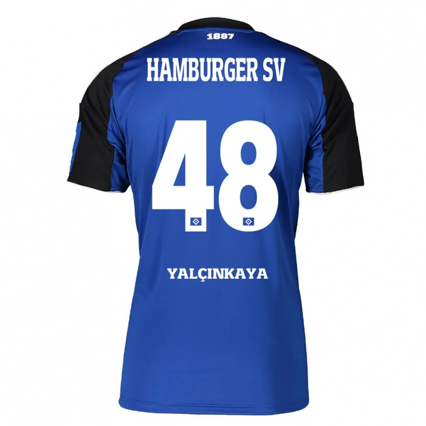 Danxen Niño Camiseta Bilal Yalcinkaya #48 Azul Negro 2ª Equipación 2025/26 La Camisa