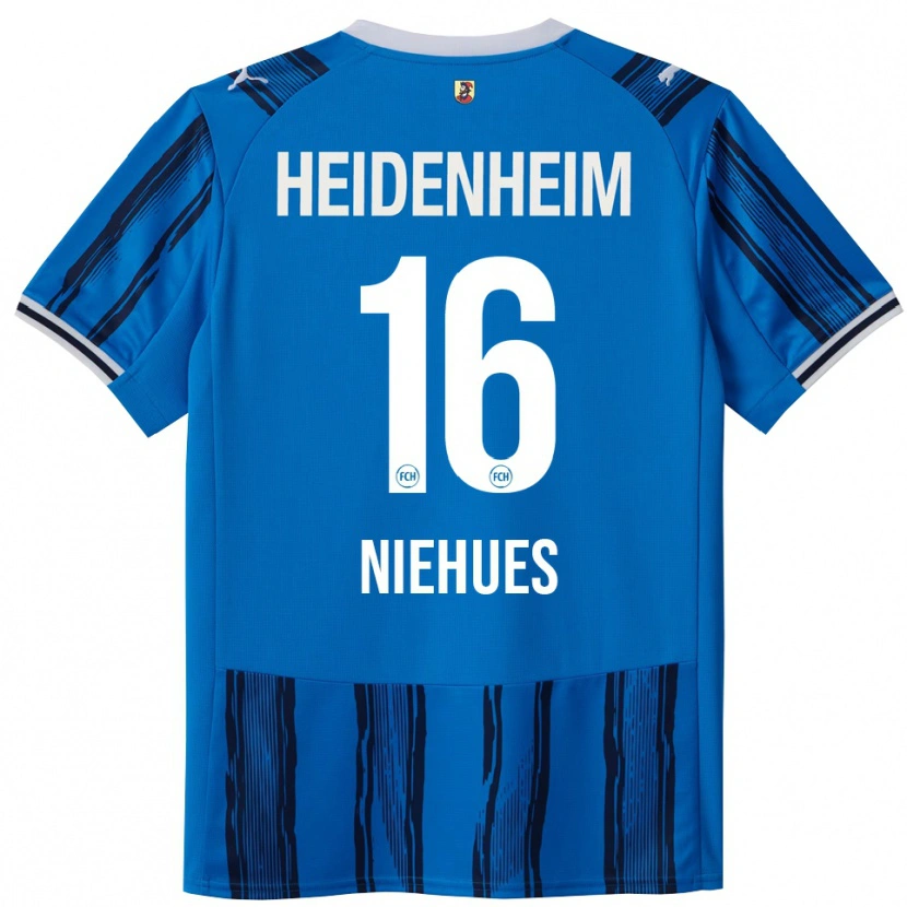 Danxen Niño Camiseta Julian Niehues #16 Azul Marino 2ª Equipación 2025/26 La Camisa