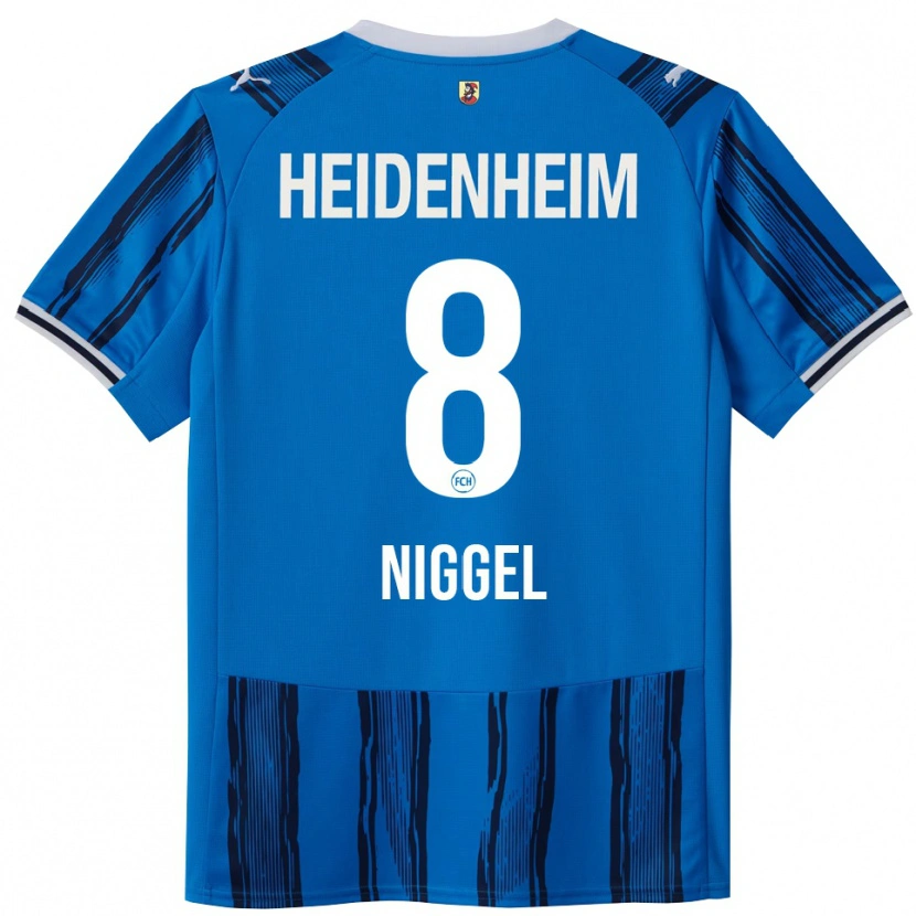 Danxen Niño Camiseta Henrik Niggel #8 Azul Marino 2ª Equipación 2025/26 La Camisa