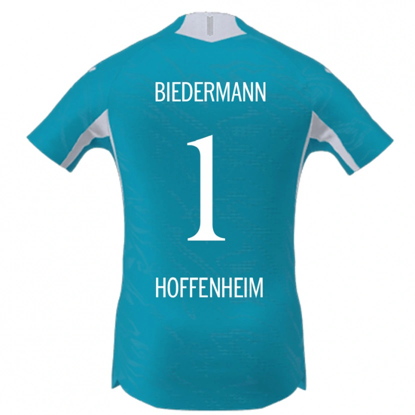Danxen Niño Camiseta Nico Biedermann #1 Azul Cielo 2ª Equipación 2025/26 La Camisa