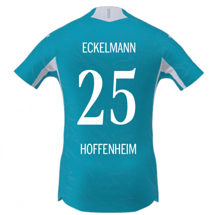 Danxen Niño Camiseta Henri Eckelmann #25 Azul Cielo 2ª Equipación 2025/26 La Camisa