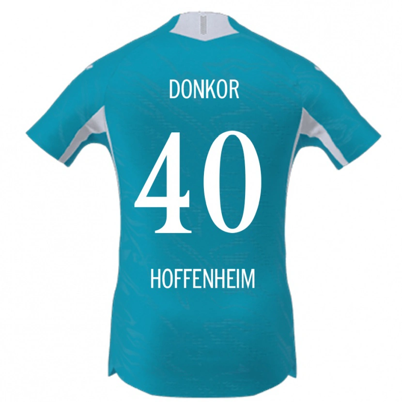 Danxen Niño Camiseta Denis Donkor #40 Azul Cielo 2ª Equipación 2025/26 La Camisa