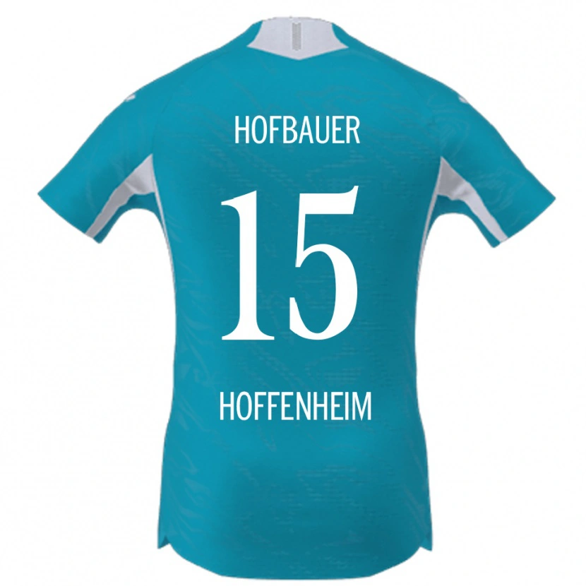 Danxen Niño Camiseta Anton Hofbauer #15 Azul Cielo 2ª Equipación 2025/26 La Camisa