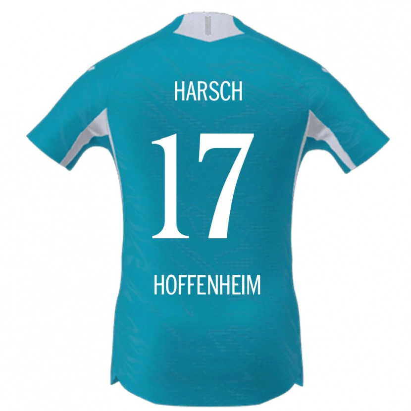 Danxen Niño Camiseta Franziska Harsch #17 Azul Cielo 2ª Equipación 2025/26 La Camisa