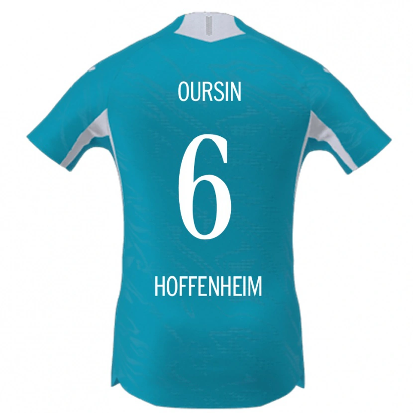 Danxen Niño Camiseta Fredrik Oursin #6 Azul Cielo 2ª Equipación 2025/26 La Camisa