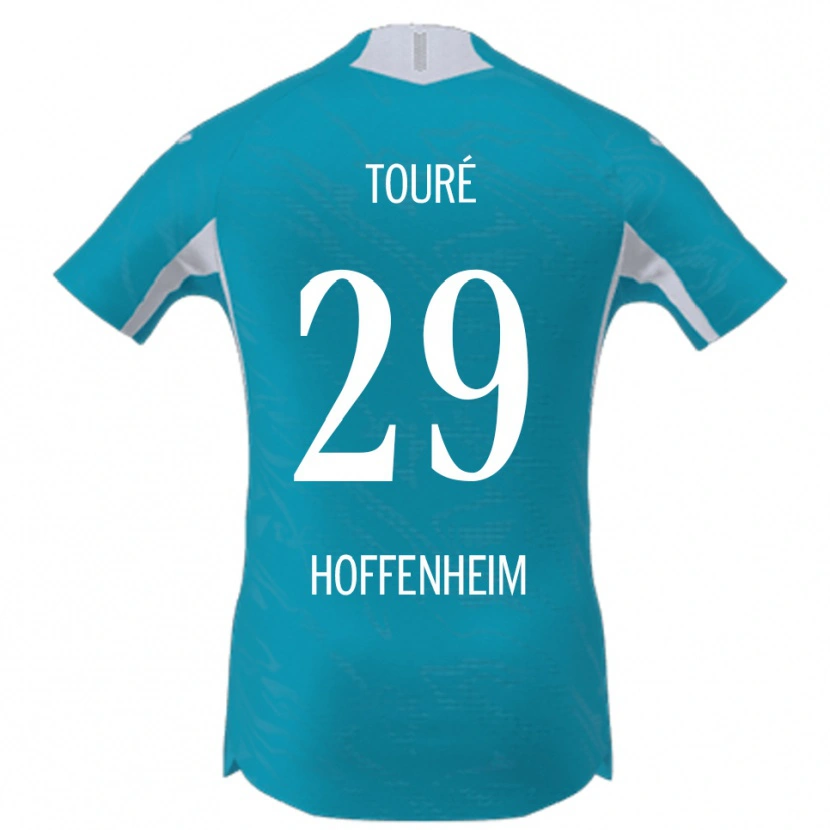 Danxen Niño Camiseta Bazoumana Touré #29 Azul Cielo 2ª Equipación 2025/26 La Camisa