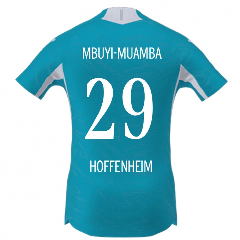 Danxen Niño Camiseta Hubert Mbuyi-Muamba #29 Azul Cielo 2ª Equipación 2025/26 La Camisa