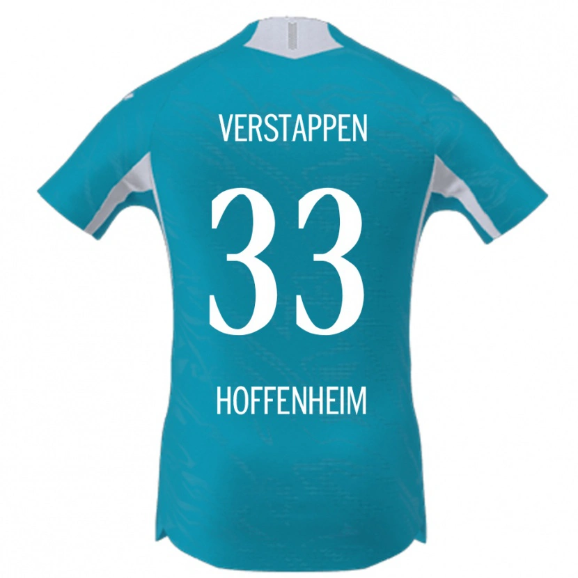 Danxen Niño Camiseta Eric Verstappen #33 Azul Cielo 2ª Equipación 2025/26 La Camisa