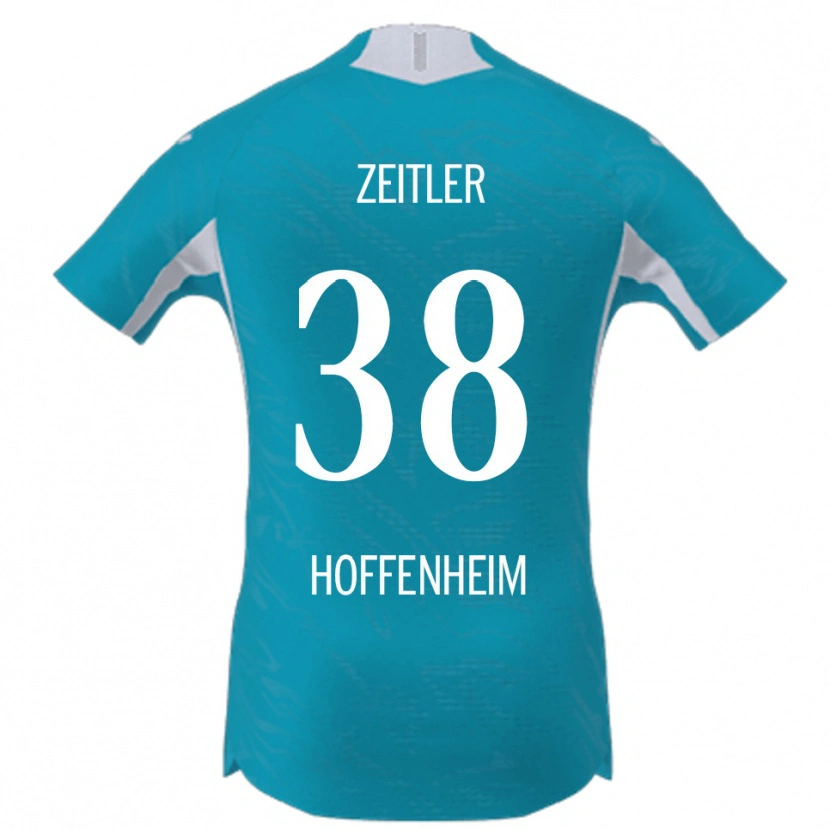 Danxen Niño Camiseta Deniz Zeitler #38 Azul Cielo 2ª Equipación 2025/26 La Camisa