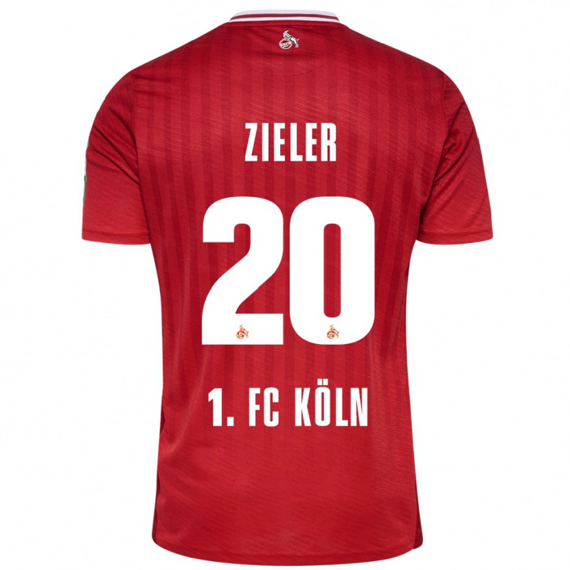 Danxen Niño Camiseta Ron-Robert Zieler #20 Rojo Blanco 2ª Equipación 2025/26 La Camisa