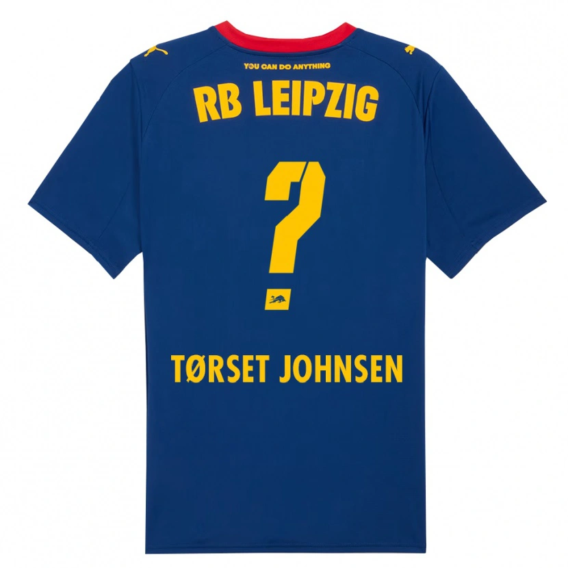 Danxen Niño Camiseta Patrik Tørset Johnsen #0 Marino Rojo 2ª Equipación 2025/26 La Camisa