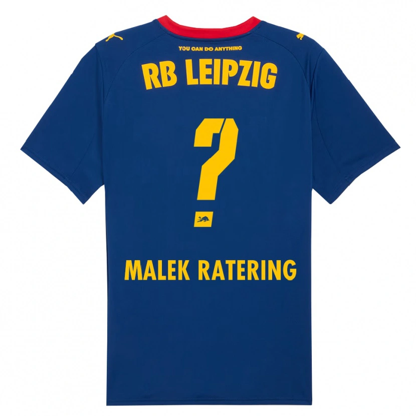 Danxen Niño Camiseta Jakob Malek Ratering #0 Marino Rojo 2ª Equipación 2025/26 La Camisa