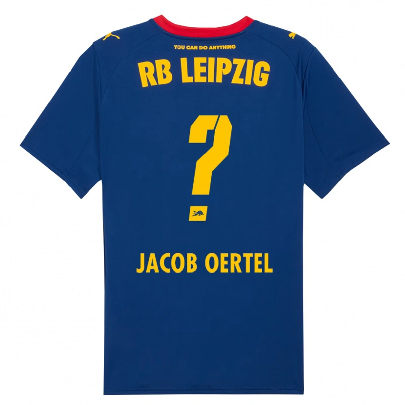 Danxen Niño Camiseta Paul Jacob Oertel #0 Marino Rojo 2ª Equipación 2025/26 La Camisa