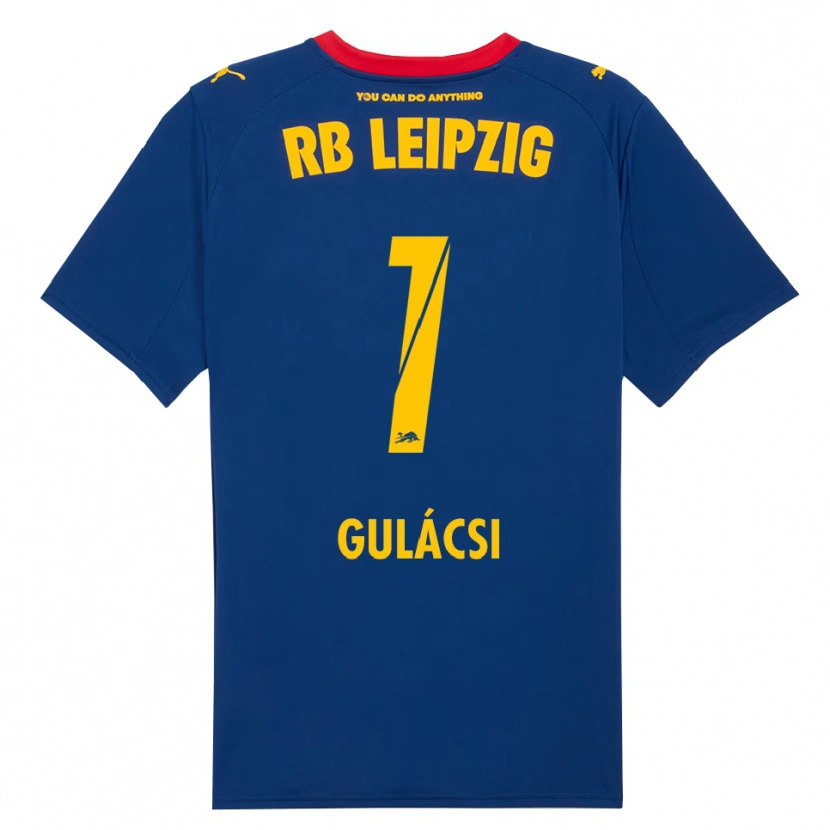 Danxen Niño Camiseta Péter Gulácsi #1 Marino Rojo 2ª Equipación 2025/26 La Camisa