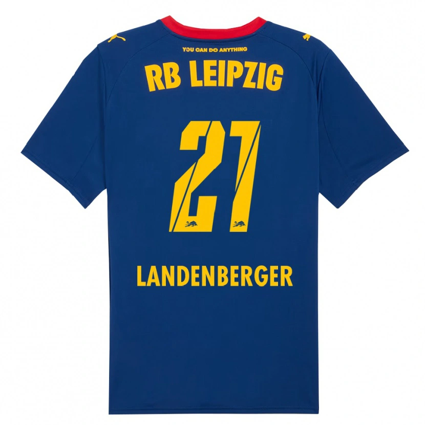 Danxen Niño Camiseta Julia Landenberger #21 Marino Rojo 2ª Equipación 2025/26 La Camisa