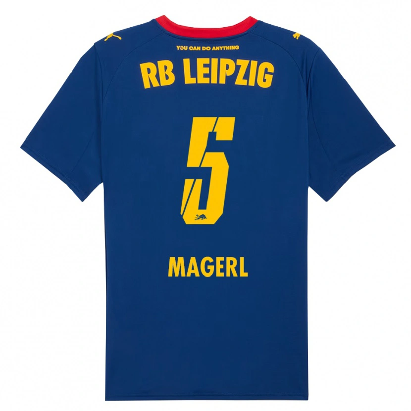 Danxen Niño Camiseta Julia Magerl #5 Marino Rojo 2ª Equipación 2025/26 La Camisa