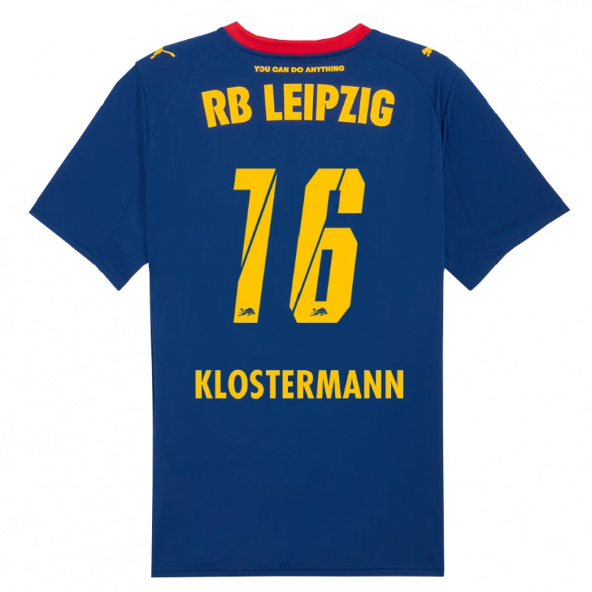 Danxen Niño Camiseta Lukas Klostermann #16 Marino Rojo 2ª Equipación 2025/26 La Camisa