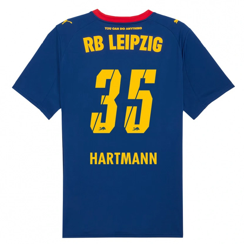 Danxen Niño Camiseta Fabrice Hartmann #35 Marino Rojo 2ª Equipación 2025/26 La Camisa